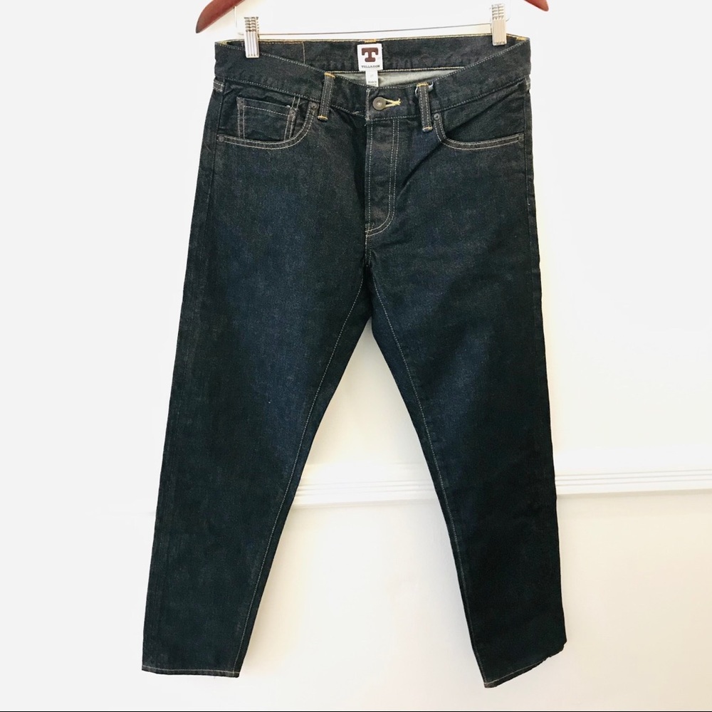 Tellason Selvedge Jeans Dark Wash 27 31 Men’s blue